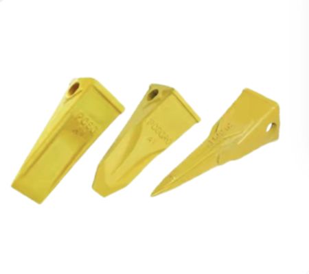 Quality  Lost Wax Yellow Hitachi Bucket Teeth Casting Backhoe Bucket Teeth HRC48 - 52 factory