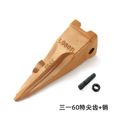 Steel Tipped Shovel Bucket Teeth Of Excavator 0.5 Inches For Tough Soil And Digging