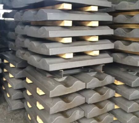 Steel Rubber Composite Liner Plate Complete Set for Cement Mill Feed Head Liner